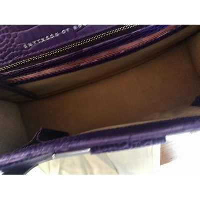 Pre-owned Smythson Purple Leather Handbag
