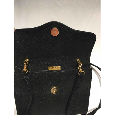 Pre-owned Bruno Magli Clutch Bag In Black