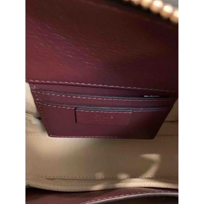 Pre-owned Chloé Roy Burgundy Leather Handbag