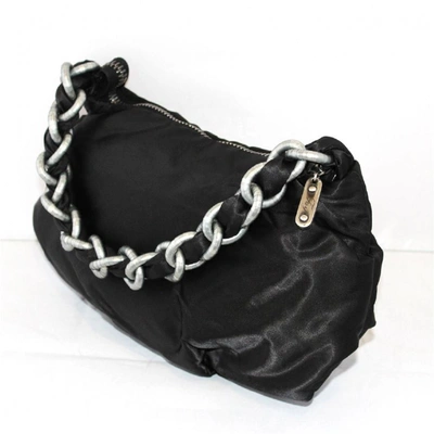 Pre-owned Fay Silk Handbag In Black