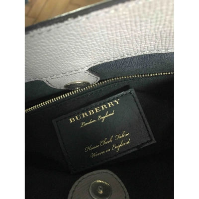 Pre-owned Burberry The Banner  Leather Handbag