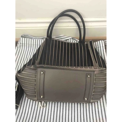 Pre-owned Anya Hindmarch Leather Bag In Grey
