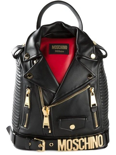 Shop Moschino Biker Backpack