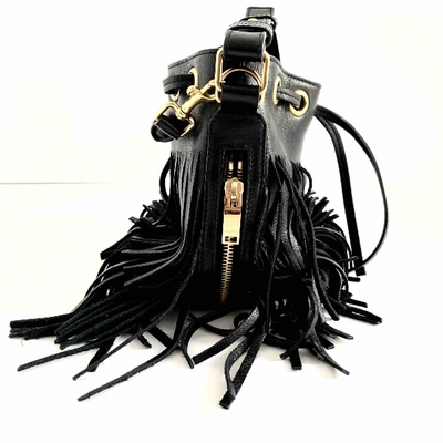Pre-owned Saint Laurent Emmanuelle Leather Crossbody Bag In Black