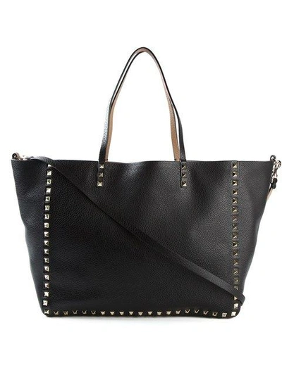 Shop Valentino 'rockstud' Reversible Tote