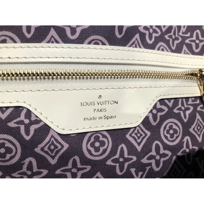 Pre-owned Louis Vuitton Purple Cotton Handbag