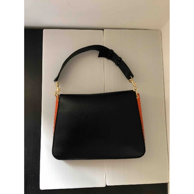 Pre-owned Jw Anderson Pierce Orange Leather Handbag