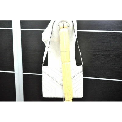 Pre-owned Saint Laurent White Leather Handbag