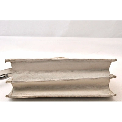 Pre-owned Saint Laurent White Leather Handbag