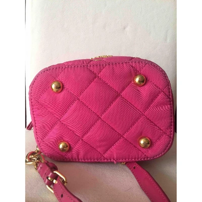 Pre-owned Moschino Cloth Crossbody Bag In Pink