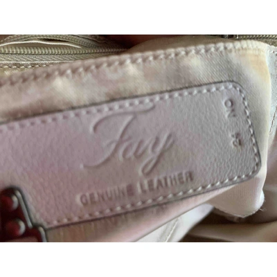 Pre-owned Fay Leather Handbag In White
