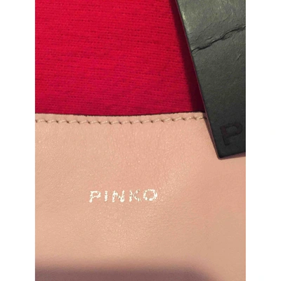 Pre-owned Pinko Leather Handbag In Pink