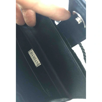 Pre-owned Damiani Velvet Crossbody Bag In Black