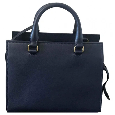 Pre-owned Saint Laurent East Side Blue Leather Handbag