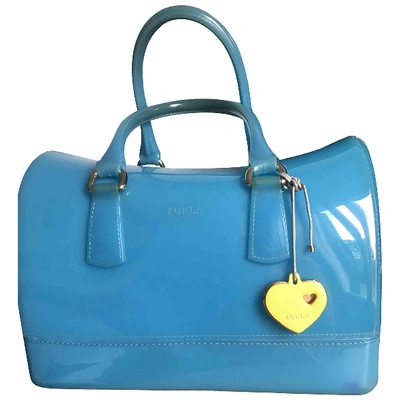 Pre-owned Furla Candy Bag Turquoise Handbag