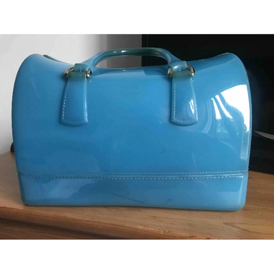 Pre-owned Furla Candy Bag Turquoise Handbag