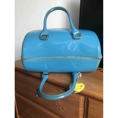 Pre-owned Furla Candy Bag Turquoise Handbag