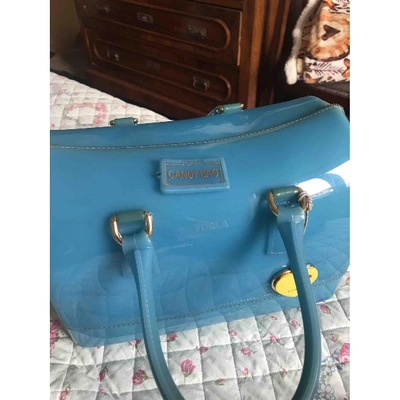 Pre-owned Furla Candy Bag Turquoise Handbag