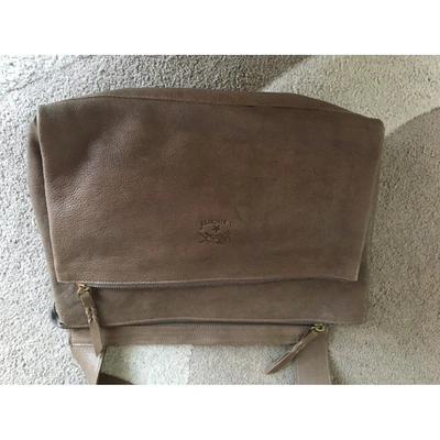 Pre-owned Il Bisonte Grey Leather Handbag