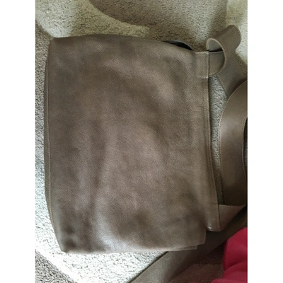 Pre-owned Il Bisonte Grey Leather Handbag
