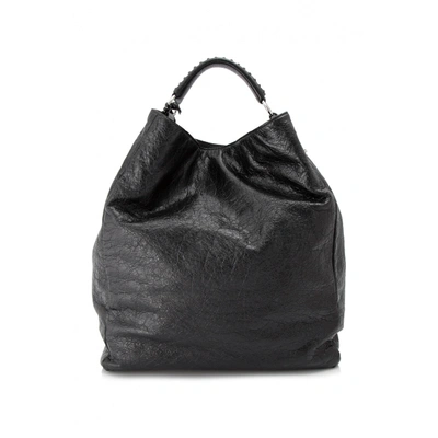 Pre-owned Balenciaga Leather Tote In Black