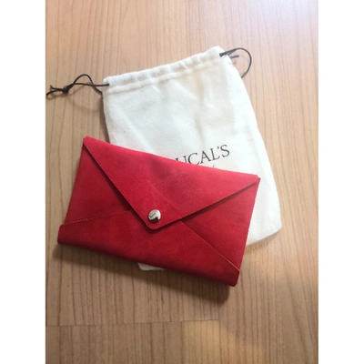 Pre-owned Doucal's Clutch Bag In Red