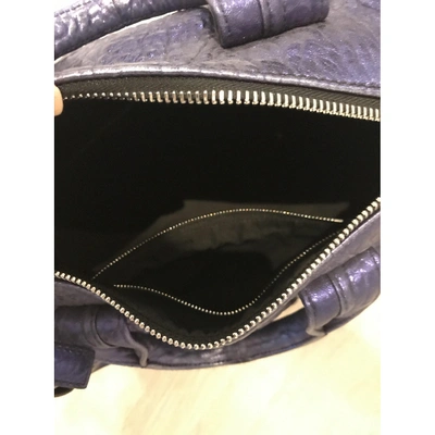 Pre-owned Alexander Wang Rocco Purple Leather Handbag