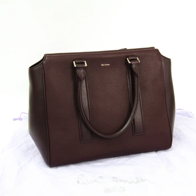 Pre-owned Paul Smith Burgundy Leather Handbag