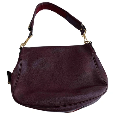 Pre-owned Tom Ford Jennifer Burgundy Leather Handbag