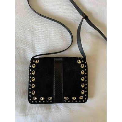 Pre-owned Gucci Arli Black Suede Handbag