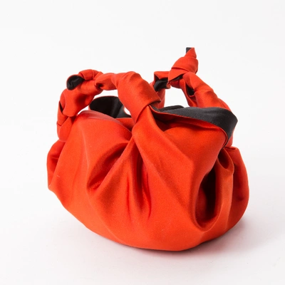 Pre-owned The Row Ascot Cloth Handbag In Orange