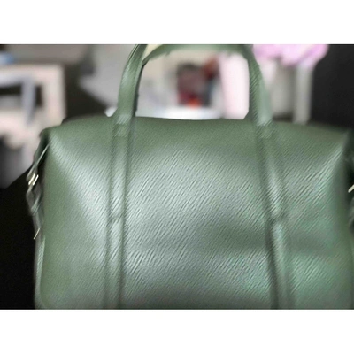 Pre-owned Harrods Green Leather Handbag
