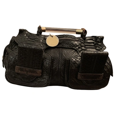 Pre-owned Chloé Black Python Handbag