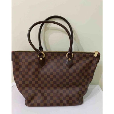 Pre-owned Louis Vuitton Saleya Cloth Tote In Brown