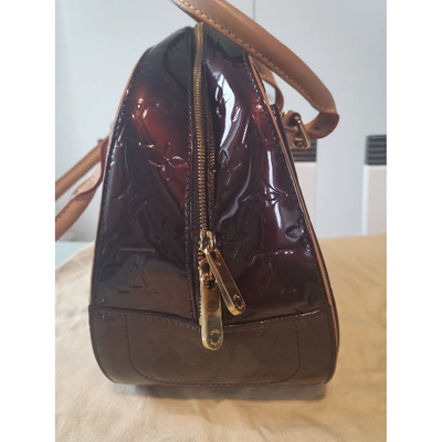 Pre-owned Louis Vuitton Burgundy Patent Leather Handbags