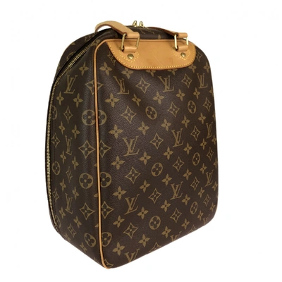Excursion cloth travel bag Louis Vuitton Brown in Cloth - 18491891