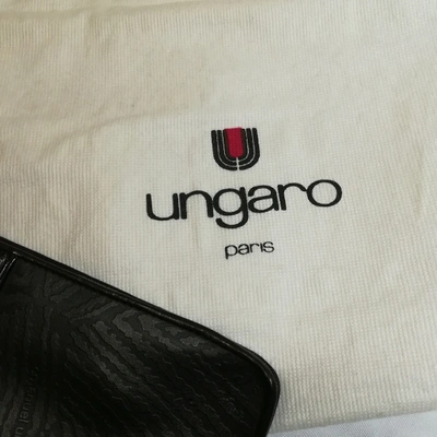 Pre-owned Emanuel Ungaro Clutch Bag In Black