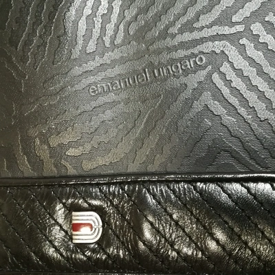 Pre-owned Emanuel Ungaro Clutch Bag In Black