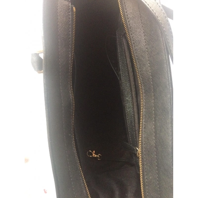 Pre-owned Michael Kors Leather Crossbody Bag In Black