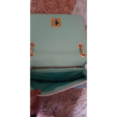 Pre-owned Moschino Green Leather Handbag