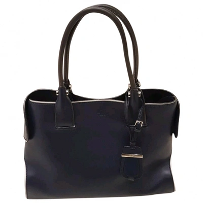 TOD'S Pre-owned Leather Handbag In Blue