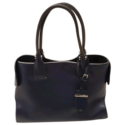 Pre-owned Tod's Leather Handbag In Blue