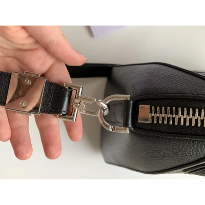 Pre-owned Givenchy Antigona Black Leather Handbag