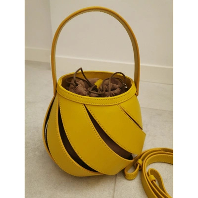 Pre-owned Whistles Yellow Leather Handbag