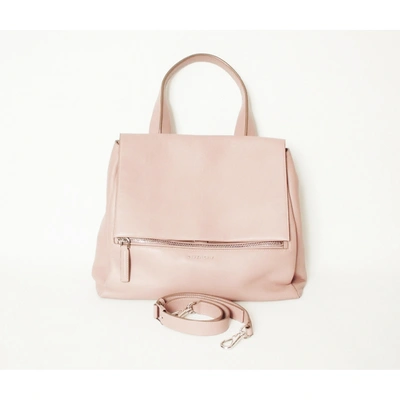 Pre-owned Givenchy Pandora Leather Bag In Pink