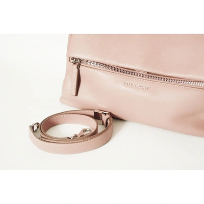 Pre-owned Givenchy Pandora Leather Bag In Pink