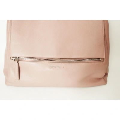 Pre-owned Givenchy Pandora Leather Bag In Pink