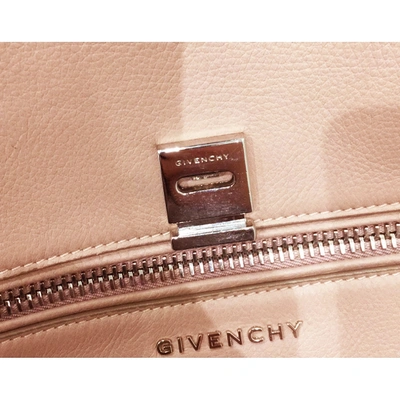 Pre-owned Givenchy Pandora Leather Bag In Pink