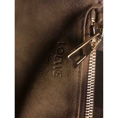 Pre-owned Loewe Black Leather Handbags