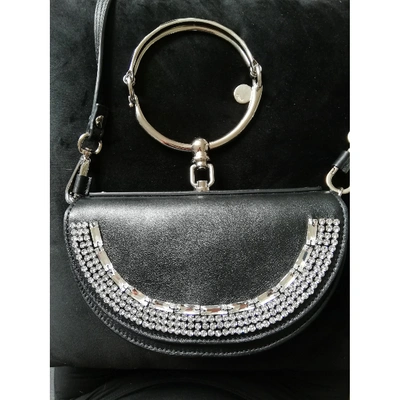 Pre-owned Chloé Bracelet Nile Black Leather Handbag